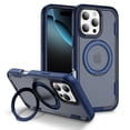 thumbnail image 1 of Compatible for iPhone 14 Case with Invisible Magnetic Ring Stand, Military-Grade Drop Protection Case for iPhone 14 [Compatible with Mag-Safe] [Great Grip Feeling], Blue, 1 of 7