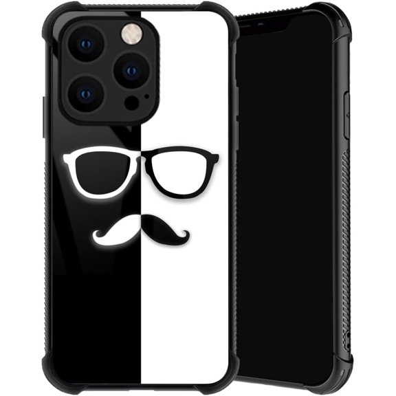 Compatible with iPhone 14 Case, Uncle Beard Phone Cover for Men/Women, Soft TPU Anti-Skid Thread Frame Four Corner Anti-Collision Protection Case Compatible with iPhone 14 6.1inch