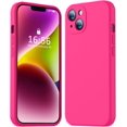 thumbnail image 1 of Compatible with iPhone 14 Case, Upgraded Liquid Silicone with [Full Cover Camera Protection] [Soft Anti-Scratch Microfiber Lining] Protective Phone Case for iPhone 14 6.1 inch - Hot Pink, 1 of 14