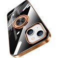 thumbnail image 1 of Compatible with iPhone 14 Case/iPhone 13 Case with Ring Holder Silicone Protective Cover Magnetic Kickstand Shockproof Folding iPhone14 Case iPhone13 Case Soft TPU Bumper, 1 of 18