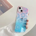thumbnail image 1 of Compatible with iPhone 14 Max Gradient Clear Case Bling Shiny Cherry Pattern Blossoms Electroplating Lens Frame Bumper Fashion Luxury Shockproof Cover for Women Girls, 1 of 5