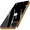 thumbnail image 1 of Compatible with iPhone 14 Plus Basic Case Ultra Transparent Shockproof Protective Cell Phone Case Non-Yellowing Flexible TPU Liquid Silicone Slim Thin Cover-Gold, 1 of 14