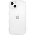 thumbnail image 1 of Compatible with iPhone 14 Plus Case 6.7" 2022, Cute Kawaii Curly Wave Frame Shape Soft Silicone Shockproof Protective Phone Cover for Women Girls, Clear, 1 of 15