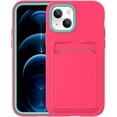 thumbnail image 1 of Compatible with iPhone 14 Plus Case with Card Holder Silicone Shockproof Protective Phone Case Slim Anti-Scratch Microfiber Lining Grade Drop Protection Cover, 1 of 7