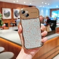 thumbnail image 1 of Compatible for iPhone 14 Plus Case,Cute Sparkly Bling Leopard Glitter Electroplated Wavy Edge Design for Women Girls TPU Shockproof Anti-Scratch Protective Phone Cover Case,Gold, 1 of 7
