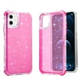thumbnail image 1 of Compatible with iPhone 14 Plus Case, Glitter TPU+Acrylic Space Frame Hybrid Bumper Shockproof Protective Cover, Sparkle Bling Sparkly Cute Slim Women Girls Phone Case for iPhone 14 Plus,Pink, 1 of 9