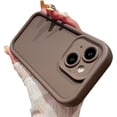 thumbnail image 1 of Compatible with iPhone 14 Plus Case, Slim Soft Gel Rubber TPU Material, Full Camera Protection, Shockproof Protective Phone Case for Women Girls Boys (Brown), 1 of 9