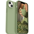 thumbnail image 1 of Compatible with iPhone 14 Plus Case, [Upgraded Liquid Silicone] [Soft Anti-Scratch Microfiber Lining] Shockproof Full Body Protective Phone Case for iPhone 14 Plus, 6.7 inch, Tea Green, 1 of 12