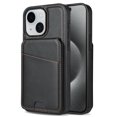 thumbnail image 1 of Compatible With iPhone 14 Plus Magnetic Detachable Wallet Case,PU Leather Back Flip Kickstand,[Compatible With Magsafe],With Card Slots,Shockproof Rugged Phone Case Cover,Black, 1 of 10