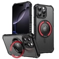 thumbnail image 1 of Compatible with iPhone 14 Plus Magnetic Phone Case,360°Rotatable Ring Holder Kickstand,Military-Grade Protection,Heavy Duty Shockproof Rugged Durable Phone Case for iPhone 14 Plus,Red, 1 of 5