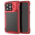 thumbnail image 1 of Compatible with iPhone 14 Pro 6.1 inch Case, Shockproof Heavy Duty Screen Full Body Protective Built in Kickstand Slide PC Camera Lens Protector Case for Apple iPhone 14 Pro, Red, 1 of 8