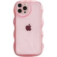 thumbnail image 1 of Compatible with iPhone 14 Pro Case(2022 6.1"),Cute Clear Love Case,Love-Heart Camera Frame Wavy Edge Transparent Full Protection Soft TPU Shockproof Phone Case Cover for Women Girls,Pink, 1 of 7