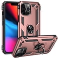 thumbnail image 1 of Compatible with iPhone 14 Pro Case Built-in 360 Ring Holder Kickstand, Extreme Protection Military Armor Magnetic Car Dual Layer Protective Heavy Duty Phone Cover For iPhone 14 Pro,Rosegold, 1 of 8