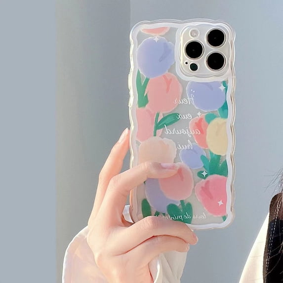 Compatible with iPhone 14 Pro Case Clear 6.1 Inch (2022) with Flower Cute Strawberry Lace Design for Girls Woman TPU Protective Slim Shockproof Floral Case for iPhone 14 Pro