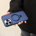thumbnail image 1 of Compatible with iPhone 14 Pro Case with Invisible Magnetic O-Ring Stand Military-Grade Translucent Case [Compatible with Mag-Safe] [Great Grip Feeling], with Glass Lens Protector, Blue, 1 of 5
