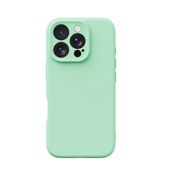 Compatible for iPhone 14 Pro Case, Slim Liquid Silicone Flexible Soft Gel Rubber Shockproof Phone Case, Protective Cover with Anti-Scratch Microfiber Lining for iPhone 14 Pro, Grassgreen