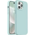 thumbnail image 1 of Compatible with iPhone 14 Pro Case, [Upgraded Thickened Liquid Silicone] [Soft Anti-Scratch Microfiber Lining] Shockproof Full Body Protective Case for iPhone 14 Pro 6.1 inch - Mint, 1 of 13