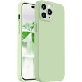 thumbnail image 1 of Compatible with iPhone 14 Pro Case, [Upgraded Thickened Liquid Silicone] [Soft Anti-Scratch Microfiber Lining] Shockproof Full Body Protective Case for iPhone 14 Pro 6.1 inch - Matcha, 1 of 12