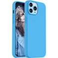 thumbnail image 1 of Compatible with iPhone 14 Pro Case, [Upgraded Thickened Liquid Silicone] [Soft Anti-Scratch Microfiber Lining] Shockproof Full Body Protective Case for iPhone 14 Pro 6.1 inch - Blue, 1 of 12