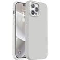 thumbnail image 1 of Compatible with iPhone 14 Pro Case, [Upgraded Thickened Liquid Silicone] [Soft Anti-Scratch Microfiber Lining] Shockproof Full Body Protective Case for iPhone 14 Pro 6.1 inch - Stone, 1 of 13