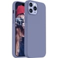 thumbnail image 1 of Compatible with iPhone 14 Pro Case, [Upgraded Thickened Liquid Silicone] [Soft Anti-Scratch Microfiber Lining] Shockproof Full Body Protective Case for iPhone 14 Pro 6.1 inch - Lavander Grey, 1 of 12