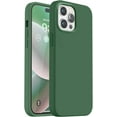 thumbnail image 1 of Compatible with iPhone 14 Pro Case, [Upgraded Thickened Liquid Silicone] [Soft Anti-Scratch Microfiber Lining] Shockproof Full Body Protective Case for iPhone 14 Pro 6.1 inch - Green, 1 of 13