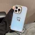 thumbnail image 1 of Compatible with iPhone 14 Pro Case for Women Girls, Soft Flexible Durable Cute Heart Pattern Slim Thin TPU Shockproof Case Cover for iPhone 14 Pro - White, 1 of 7