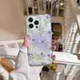 thumbnail image 1 of Compatible With iPhone 14 Pro Cute Aesthetic Glue Flower Design for Women Girls,Glitter Cute Floral Pattern, Shockproof Anti-fall Ultra Slim Thin Fit Phone Case Cover for iPhone 14 Pro,E, 1 of 7
