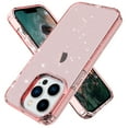 thumbnail image 1 of Compatible with iPhone 14 Pro Max 2022 Case, Clear Glitter Sparkle Soft TPU Shockproof Protective Cute Slim Thin Bling Sparkly Phone Cases Cover for Women Girls - 6.7 inch,Pink, 1 of 6