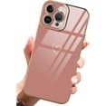 thumbnail image 1 of Compatible with iPhone 14 Pro Max 6.7 Inch for Women Girls Luxury Plating Love Heart Cute Phone Cover Slim Soft TPU Shockproof Anti-Scratch Case for iPhone 14 Pro Max-Pink, 1 of 10