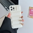 thumbnail image 1 of Compatible for iPhone 14 Pro Max 6.7" Liquid Silicone Case, Flexible TPU Bumper Soft Gel Rubber Down Jacket Cover, Shockproof Protective Lightweight Slim Phone Case for iPhone 14 Pro Max, White, 1 of 9