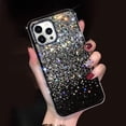 thumbnail image 1 of Compatible with iPhone 14 Pro Max Bling Case Cute Glitter Diamond for Women Girls Rhinestone Sparkle Shiny Crystal Bumper Luxury Protective Cover 3D Handmade Case for iPhone 14 Pro Max Black, 1 of 9