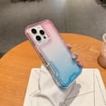 thumbnail image 1 of Compatible with iPhone 14 Pro Max Case, 2 in 1 Hybrid Rugged Hard PC+Soft Silicone Bumper Slim Rugged Anti-Scratch Shockproof Gradient Color Phone Case Women Girls for iPhone 14 Pro Max,Purple+Blue, 1 of 10