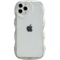 thumbnail image 1 of Compatible with iPhone 14 Pro Max Case(2022 6.7"),Cute Clear Love Case,Love-Heart Camera Frame Wavy Edge Transparent Full Protection Soft TPU Shockproof Phone Case Cover for Women Girls,Clear, 1 of 10