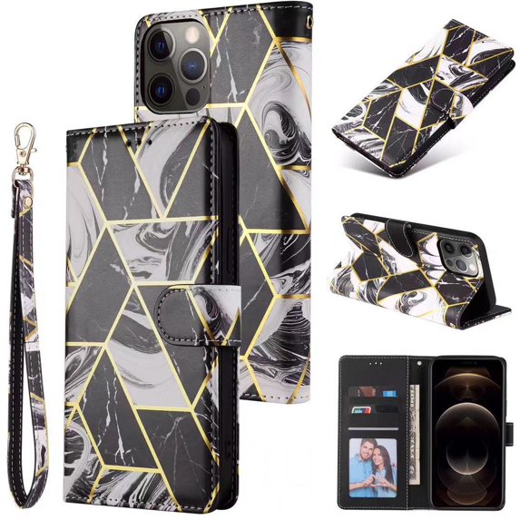 Compatible with iPhone 14 Pro Max Case 2022 for Women, Premium PU Leather Flip Cover with Card Holder and Kickstand Feature Protective Phone Wallet Case for iPhone 14 Pro Max 6.7 Inch