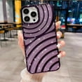 thumbnail image 1 of Compatible with iPhone 14 Pro Max Case 6.7 Inch, Cute 3D Design Planting Water Ripple Case, Bling Sparkle Case for Women Girls, Soft Silicone Shockproof Camera Protective Back Cover-Purple, 1 of 15