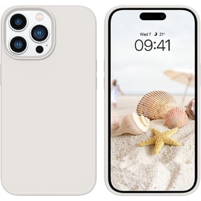 Compatible with iPhone 14 Pro Max Case 6.7 Inch Liquid Silicone Soft Gel Rubber Slim Microfiber Lining Cushion Texture Cover Shockproof Protective Case for iPhone 14 Pro Max, Stone