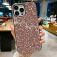 thumbnail image 1 of Compatible with iPhone 14 Pro Max Case 6.7 Inch, Luxury Shiny Glitter Diamond Heart Case, Bling Crystal Rhinestone Side Frame Case for Women Girls, Soft Silicone Protective Back Cover-Pink, 1 of 12