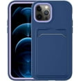 thumbnail image 1 of Compatible with iPhone 14 Pro Max Case with Card Holder Silicone Shockproof Protective Phone Case Slim Anti-Scratch Microfiber Lining Grade Drop Protection Cover, 1 of 8