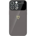 thumbnail image 1 of Compatible with iPhone 14 Pro Max Case Clear [Non-Yellowing] Cute Heart Clear Case for Women Girls, Slim Soft TPU Protective Phone Case for iPhone 14 Pro Max Black, 1 of 8