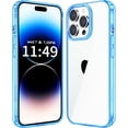 thumbnail image 1 of Compatible with iPhone 14 Pro Max Case Clear, Non-Yellowing Shockproof Phone Case for 14 Pro Max, Slim Anti-Scratch Hard PC Back Protective Cover Bumper 2022, 1 of 13