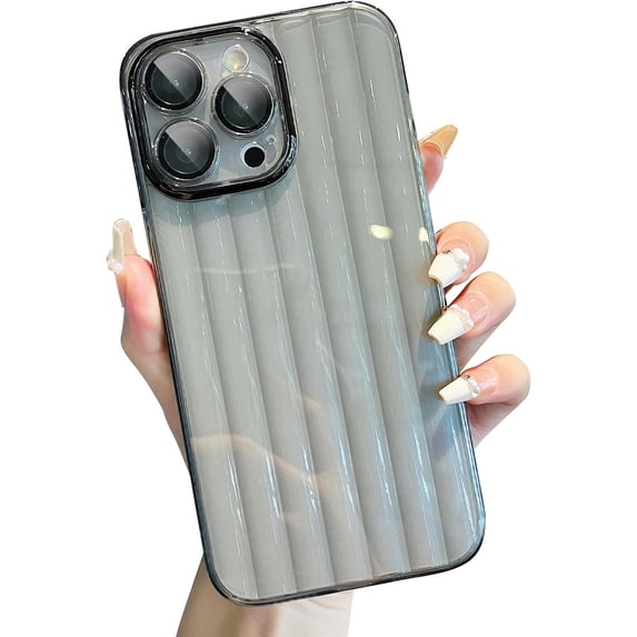 Compatible with iPhone 14 Pro Max Case Clear Soft Shockproof Full Camera Protection Slim Thin Bumper Cover Transparent Phone Cases for iPhone 14 Pro Max Women Girls Case 6.7" - Black