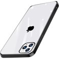 thumbnail image 1 of Compatible with iPhone 14 Pro Max Case Clear Ultra Transparent Shockproof Protective Cell Phone Case Non-Yellowing Flexible TPU Liquid Silicone Slim Thin Cover-Black, 1 of 7