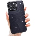 thumbnail image 1 of Compatible with iPhone 14 Pro Max Case,Full Camera Lens Protector Sparkle Shockproof Hard Back Case with Luxury Shiny Cute Glitter Acrylic Plate Cover for iPhone 14 Pro Max Women Girls（Black）, 1 of 13