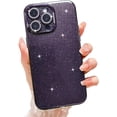 thumbnail image 1 of Compatible with iPhone 14 Pro Max Case,Full Camera Lens Protector Sparkle Shockproof Hard Back Case with Luxury Shiny Cute Glitter Acrylic Plate Cover for iPhone 14 Pro Max Women Girls（Pink）, 1 of 7