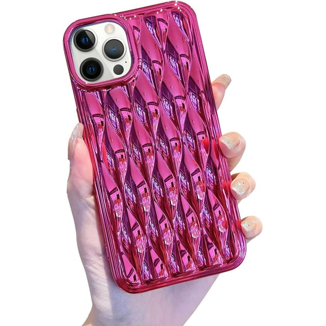 Compatible with iPhone 14 Pro Max Case Luxury Bling Glitter Chrome