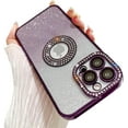 Compatible for iPhone 14 Pro Max Case with Luxury Glitter Plating Cute