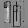 thumbnail image 1 of Compatible with iPhone 14 Pro Max Case PC Transparent Back Panel TPU Soft Silicone Frame Detachable Plating Frame Fashion Protection Shockproof Case for Women Girls, 1 of 2