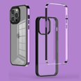 thumbnail image 1 of Compatible with iPhone 14 Pro Max Case PC Transparent Back Panel TPU Soft Silicone Frame Detachable Plating Frame Fashion Protection Shockproof Case for Women Girls, 1 of 2