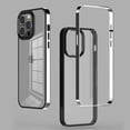 thumbnail image 1 of Compatible with iPhone 14 Pro Max Case PC Transparent Back Panel TPU Soft Silicone Frame Detachable Plating Frame Fashion Protection Shockproof Case for Women Girls, 1 of 1